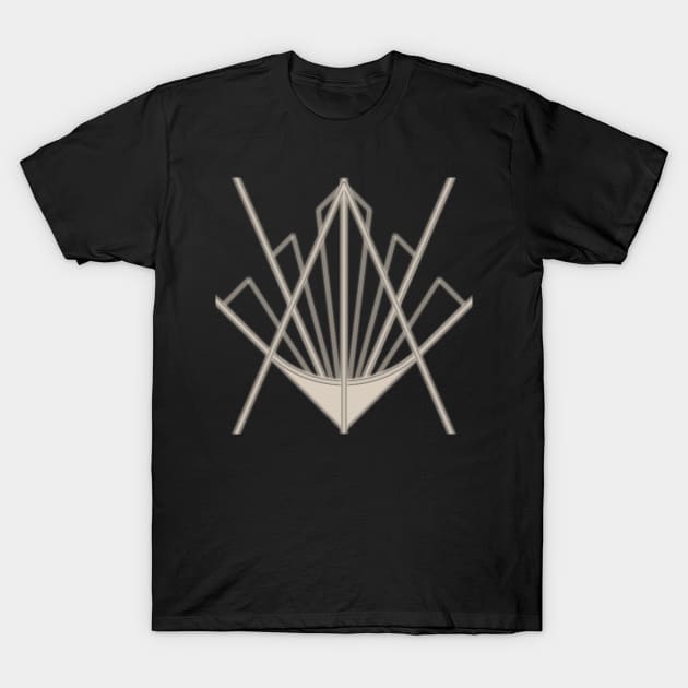 Art Deco Fan (Mint) T-Shirt by iconymous